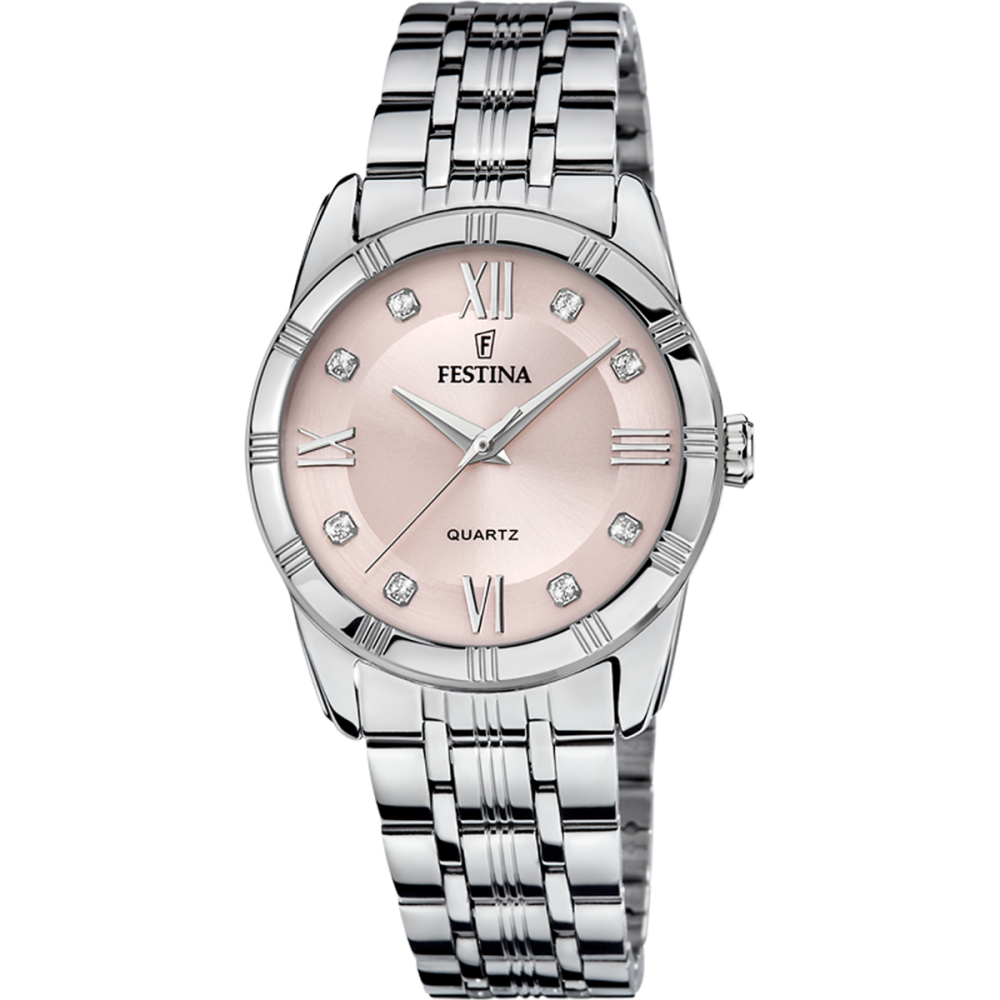 Festina Orologio Solo Tempo Acciaio Quadrante Rosa