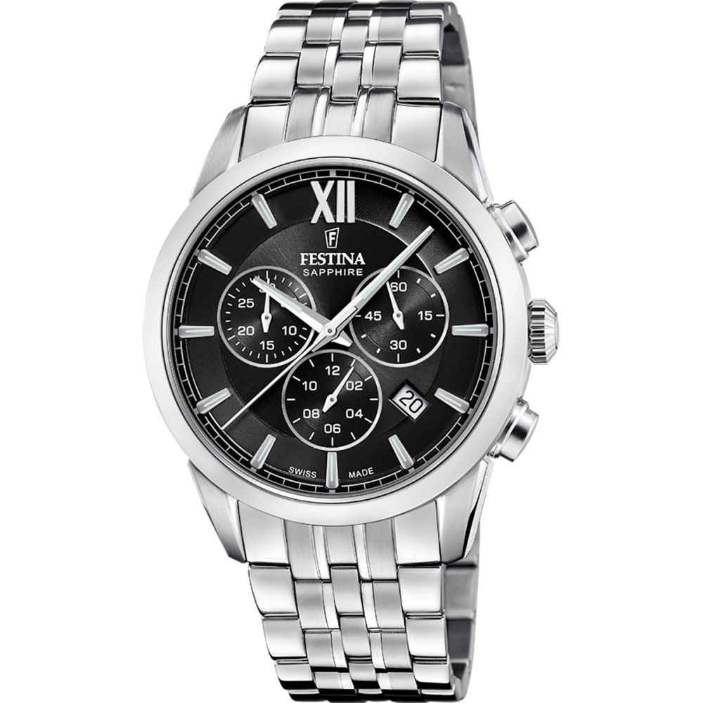 Festina Orologio Cronografo Acciaio Swiss Made