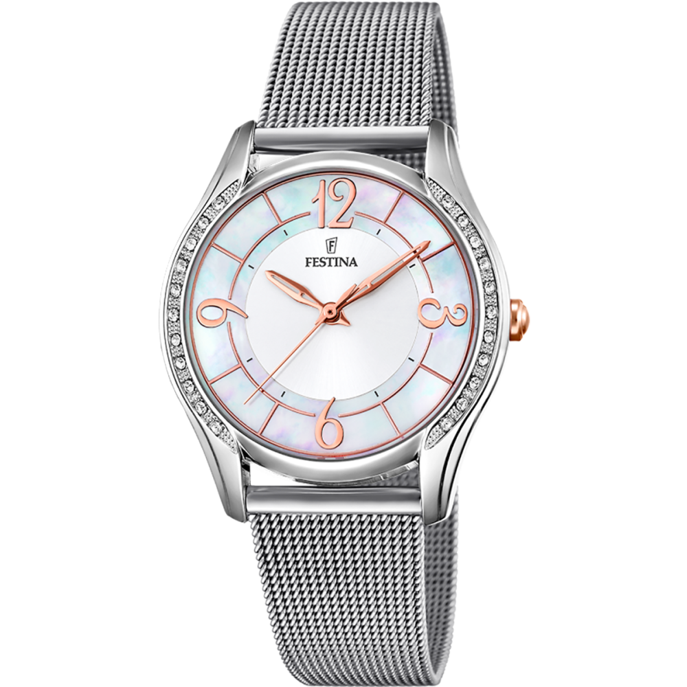 Festina Orologio Solo Tempo Acciaio e Madreperla