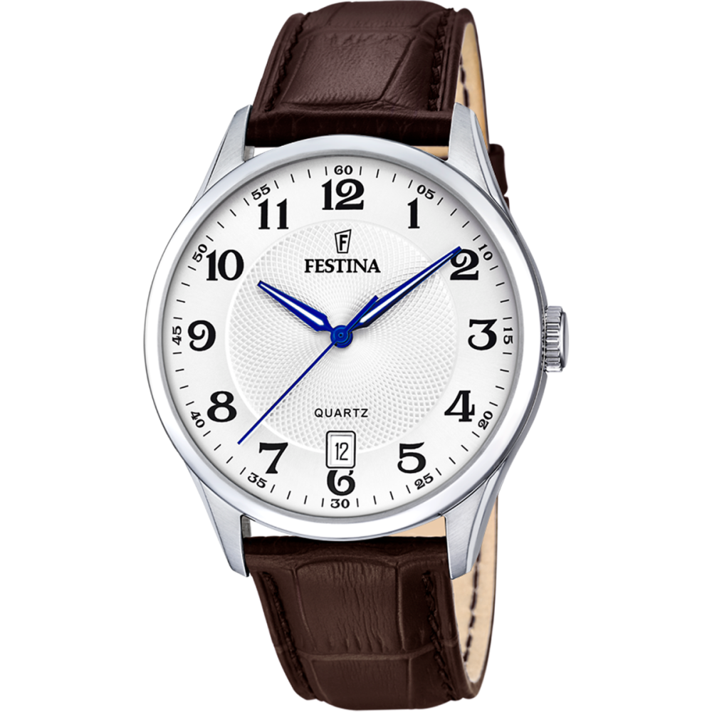 Festina Orologio Acciaio Solo Tempo Quadrante Bianco