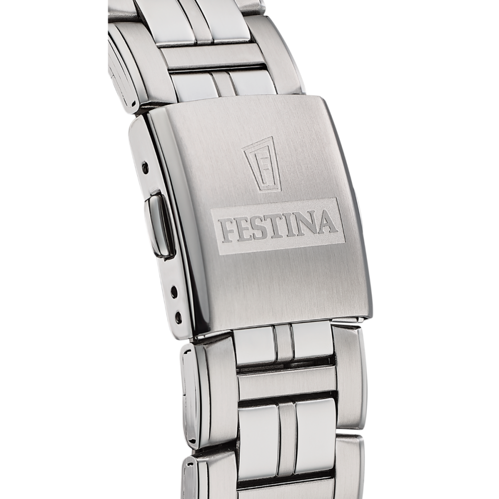 Festina Orologio Multifunzione Acciaio Quadrante Azzurro