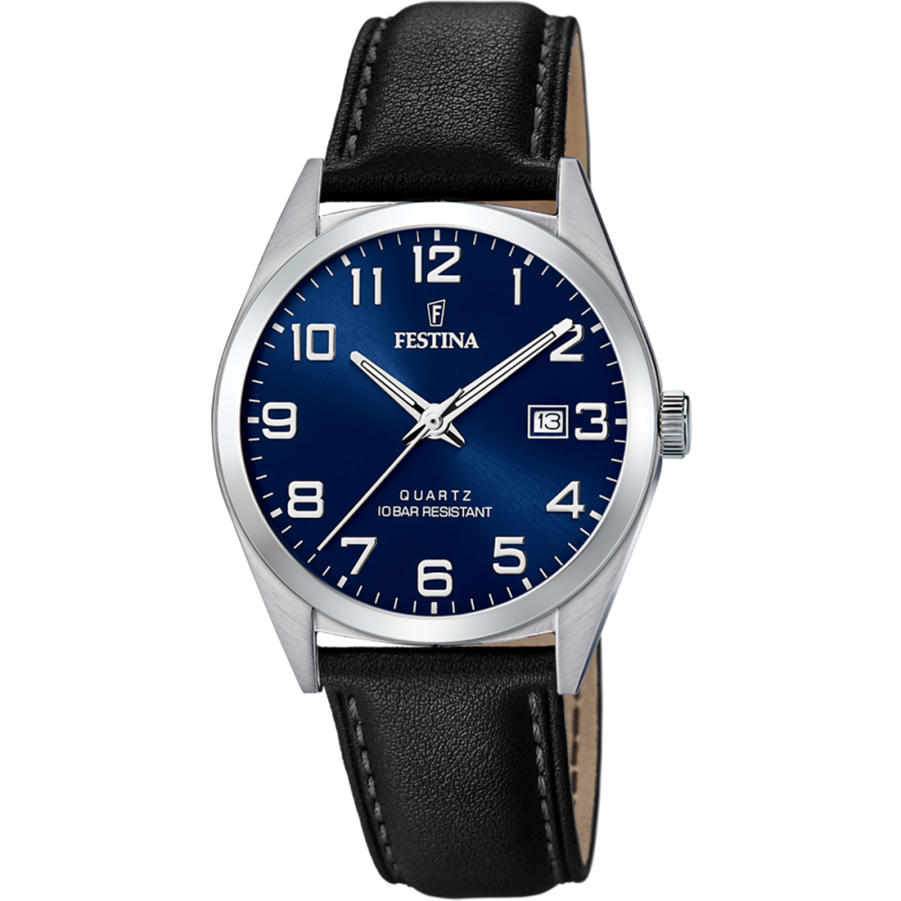 Festina Orologio Solo Tempo Acciaio Quadrante Blu