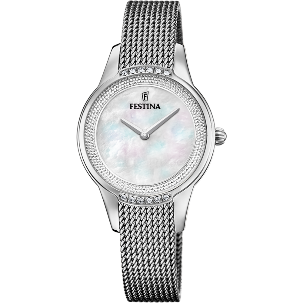 Festina Orologio Solo Tempo Acciaio Quadrante Silver