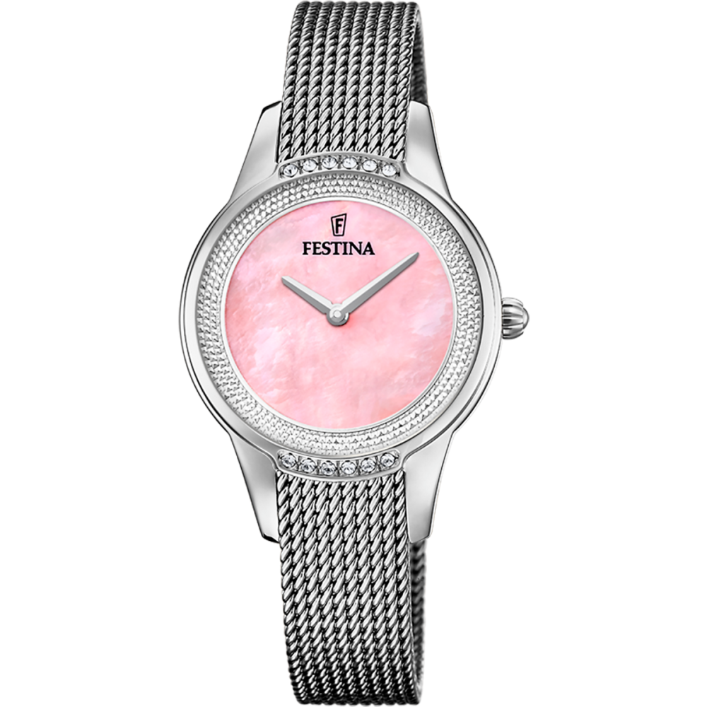 Festina Orologio Solo Tempo Acciaio Quadrante Rosa