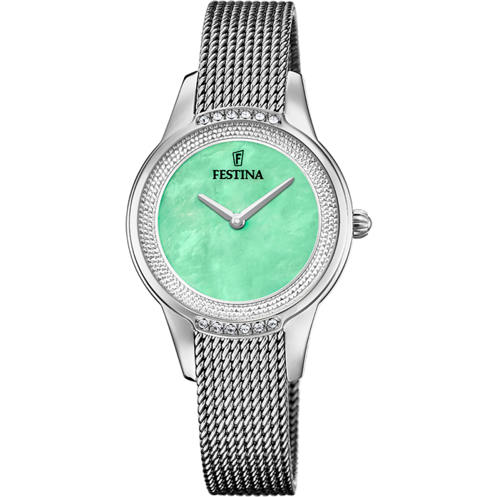 Festina Orologio Solo Tempo Acciaio Quadrante Verde
