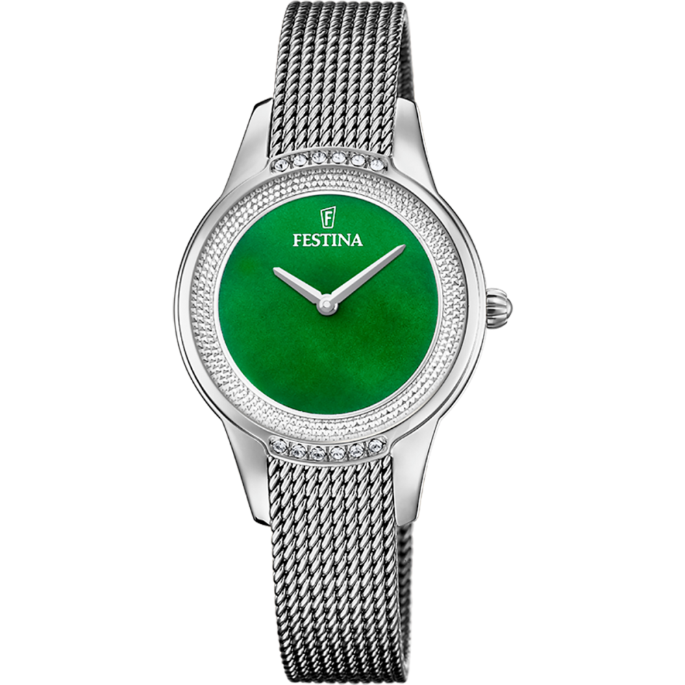 Festina Orologio Solo Tempo Acciaio Quadrante Verde