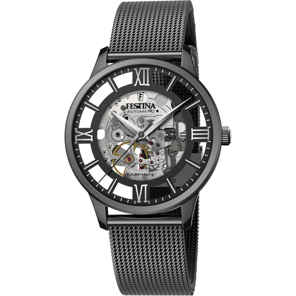 Festina Orologio Meccanico Acciaio Nero 
