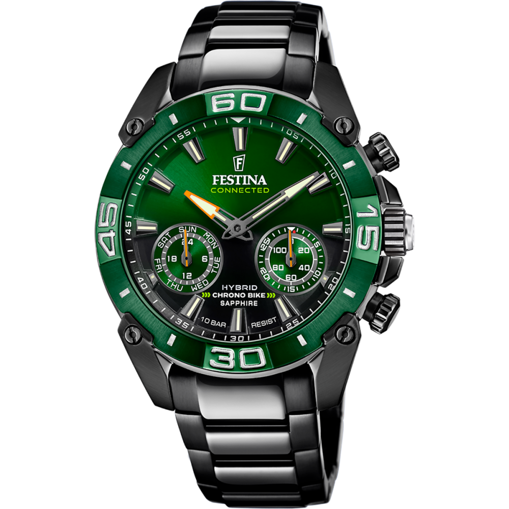 Festina Orologio Connected Uomo Nero-Verde