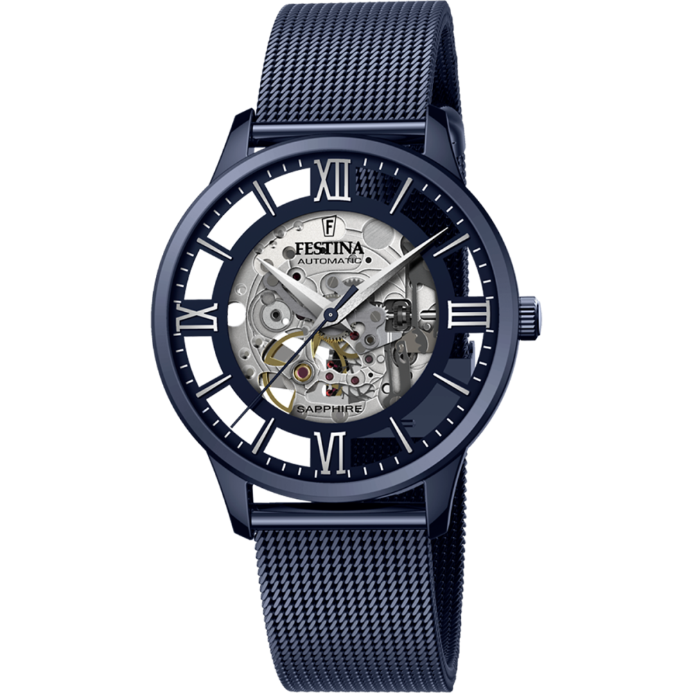 Festina Orologio Meccanico Acciaio Blu
