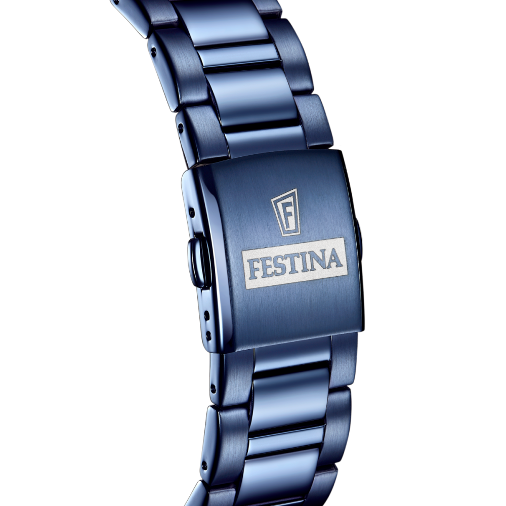 Festina Orologio Cronografo Acciaio Blu Quadrante Blu