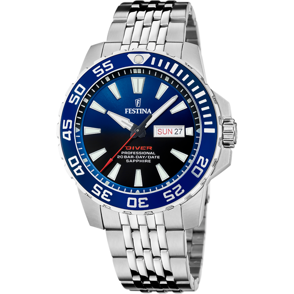 Festina Orologio Solo Tempo Acciaio Diver