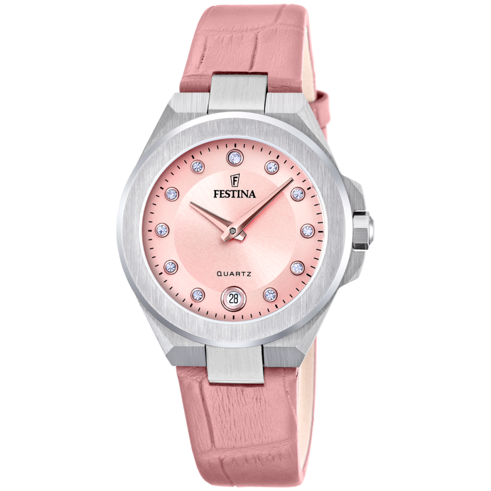 Festina Orologio Solo Tempo Acciaio Quadrante Rosa