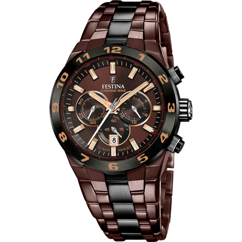 Festina Orologio Cronografo Acciaio Ruggine