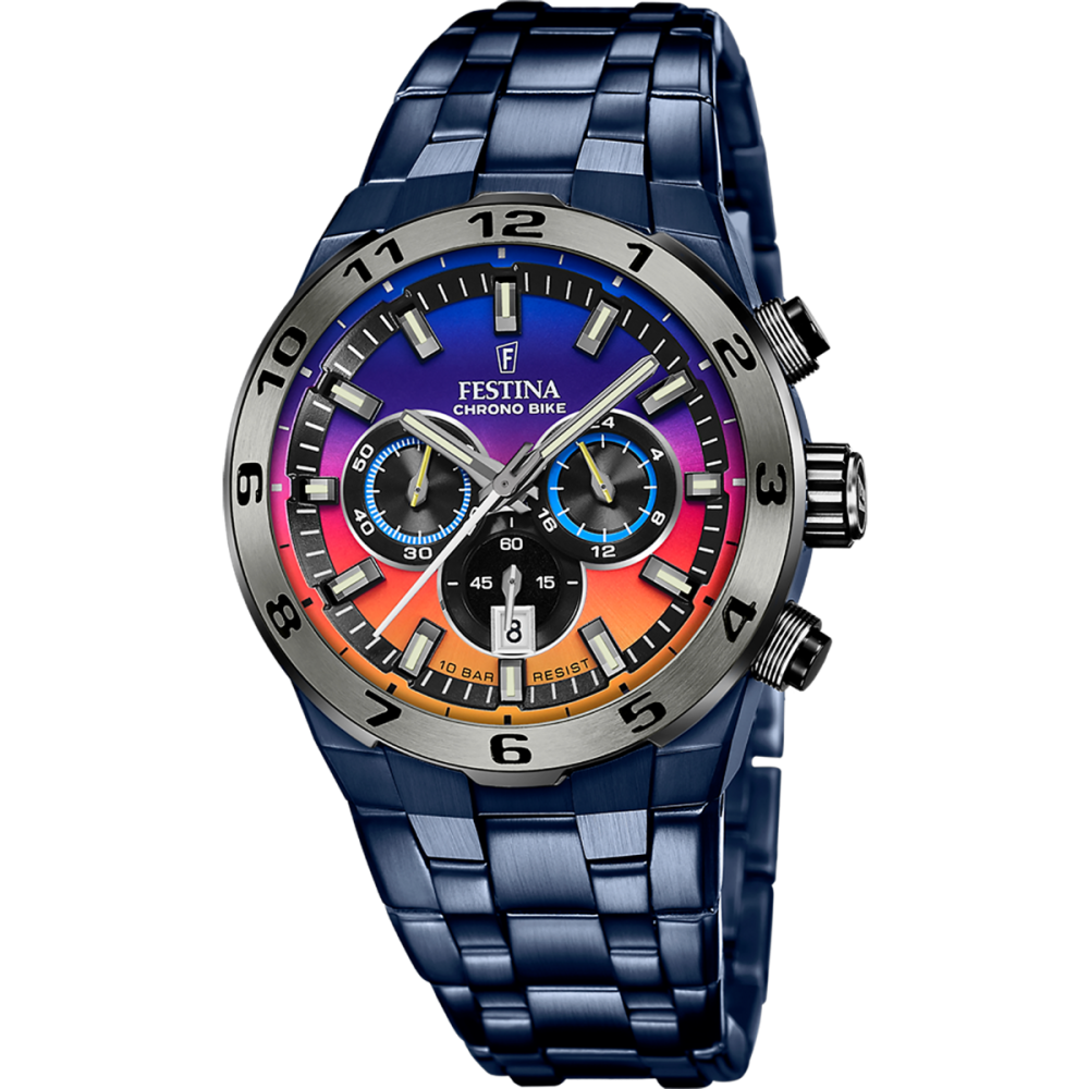 Festina Orologio Cronografo Acciaio Blu