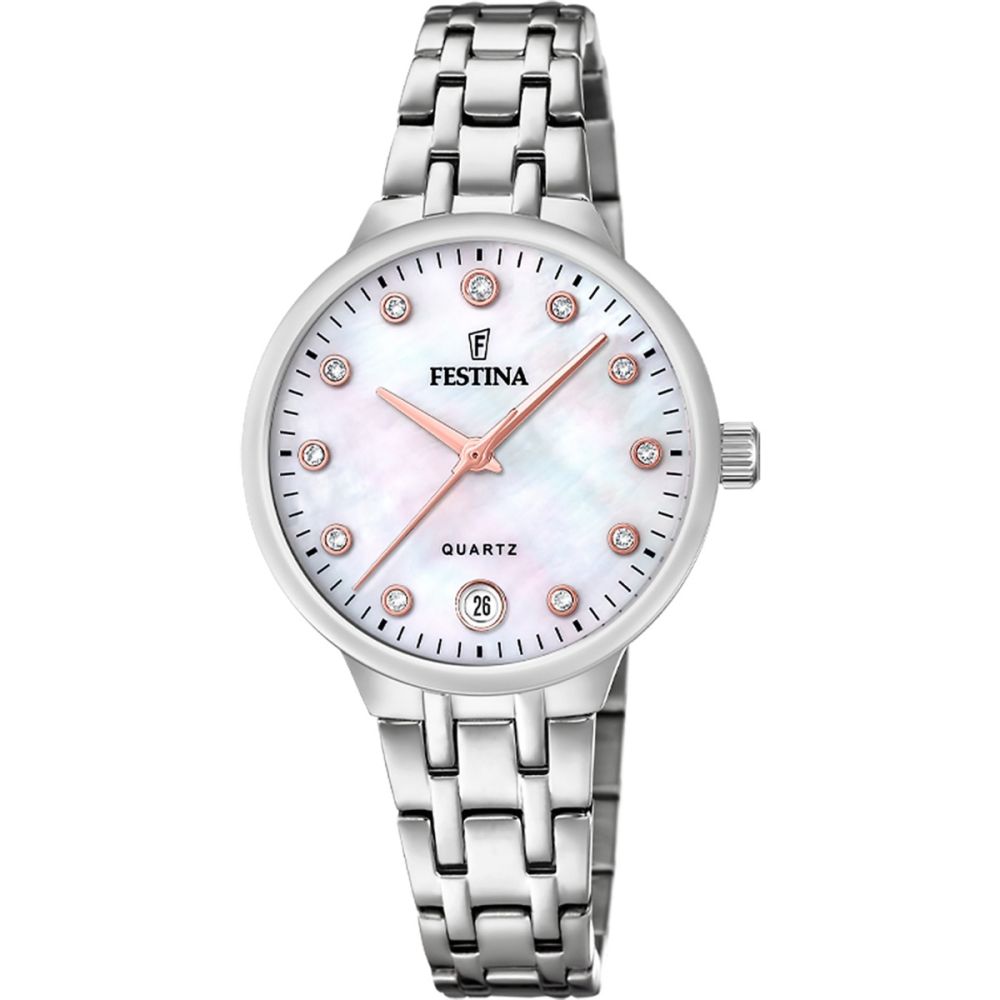 Festina Orologio Solo Tempo Acciaio e Madreperla