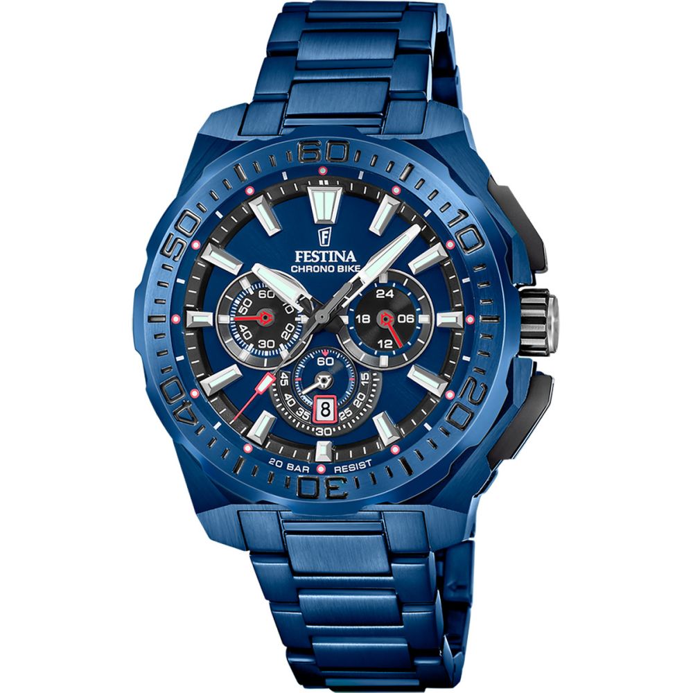 Festina Orologio Cronografo Acciaio Blu Quadrante Blu