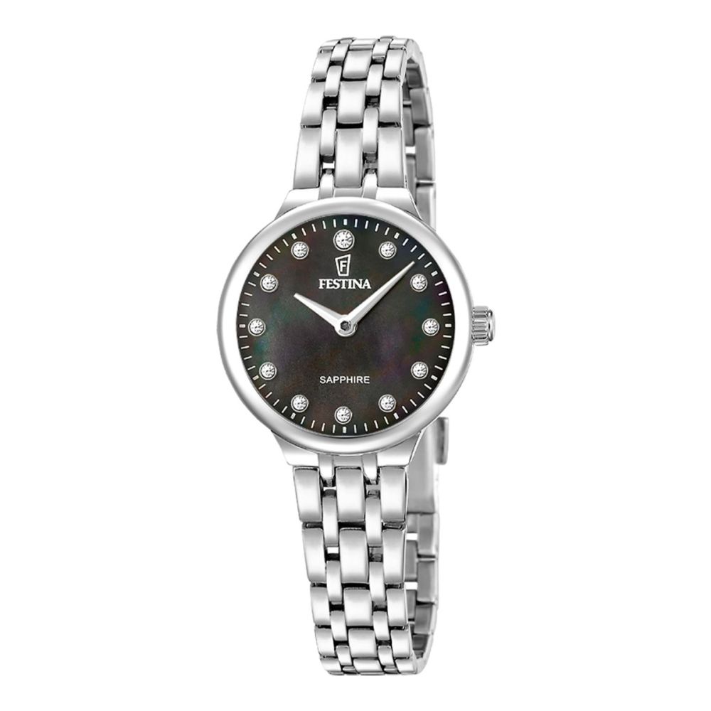 Festina Solo Tempo Acciaio Quadrante Madreperla Nera