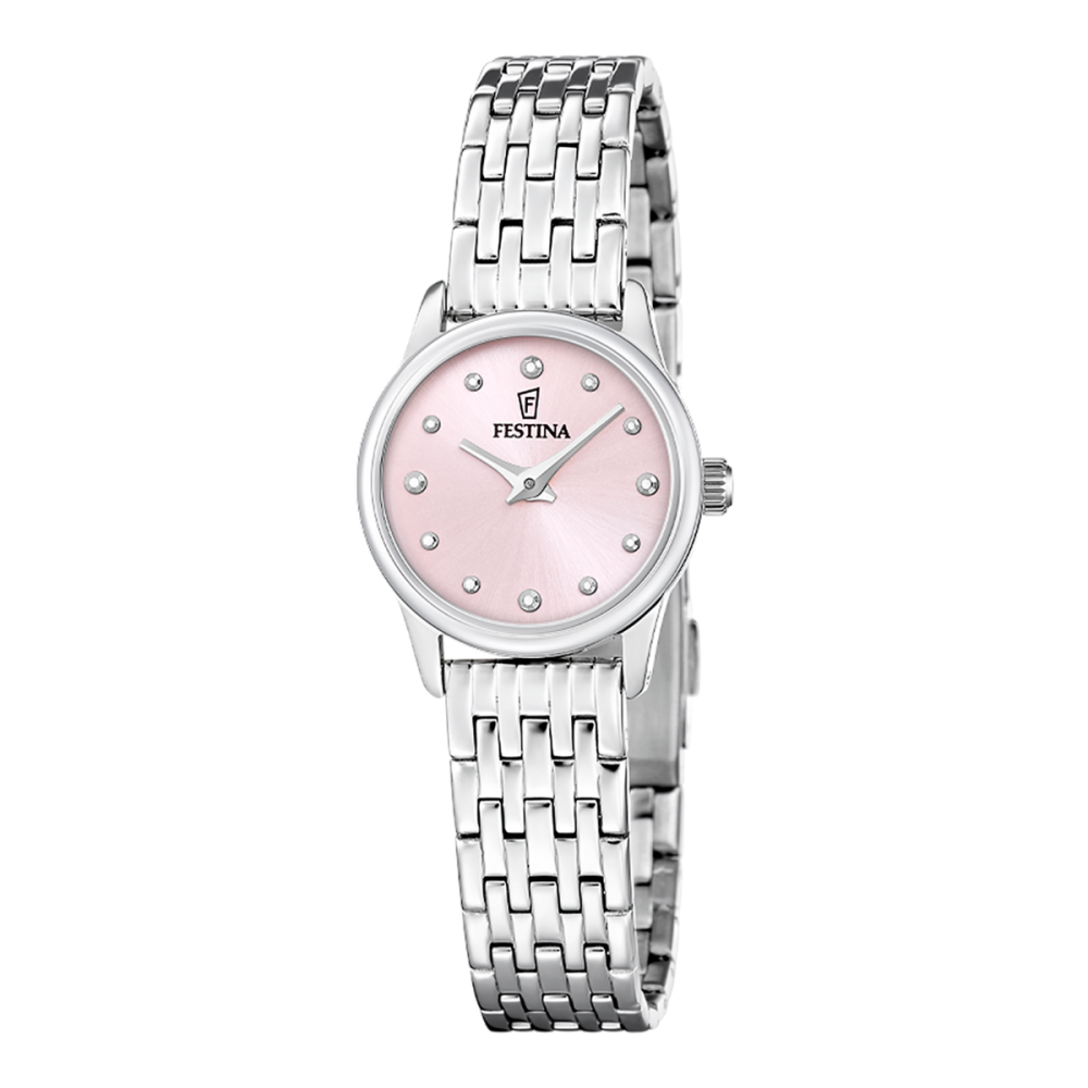 Festina Orologio Solo Tempo Acciaio Quadrante Rosa