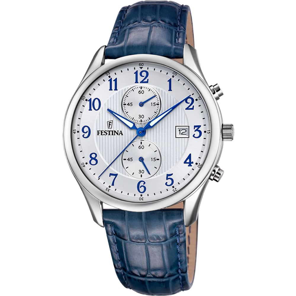 Festina Orologio Cronografo Acciaio Quadrante Silver