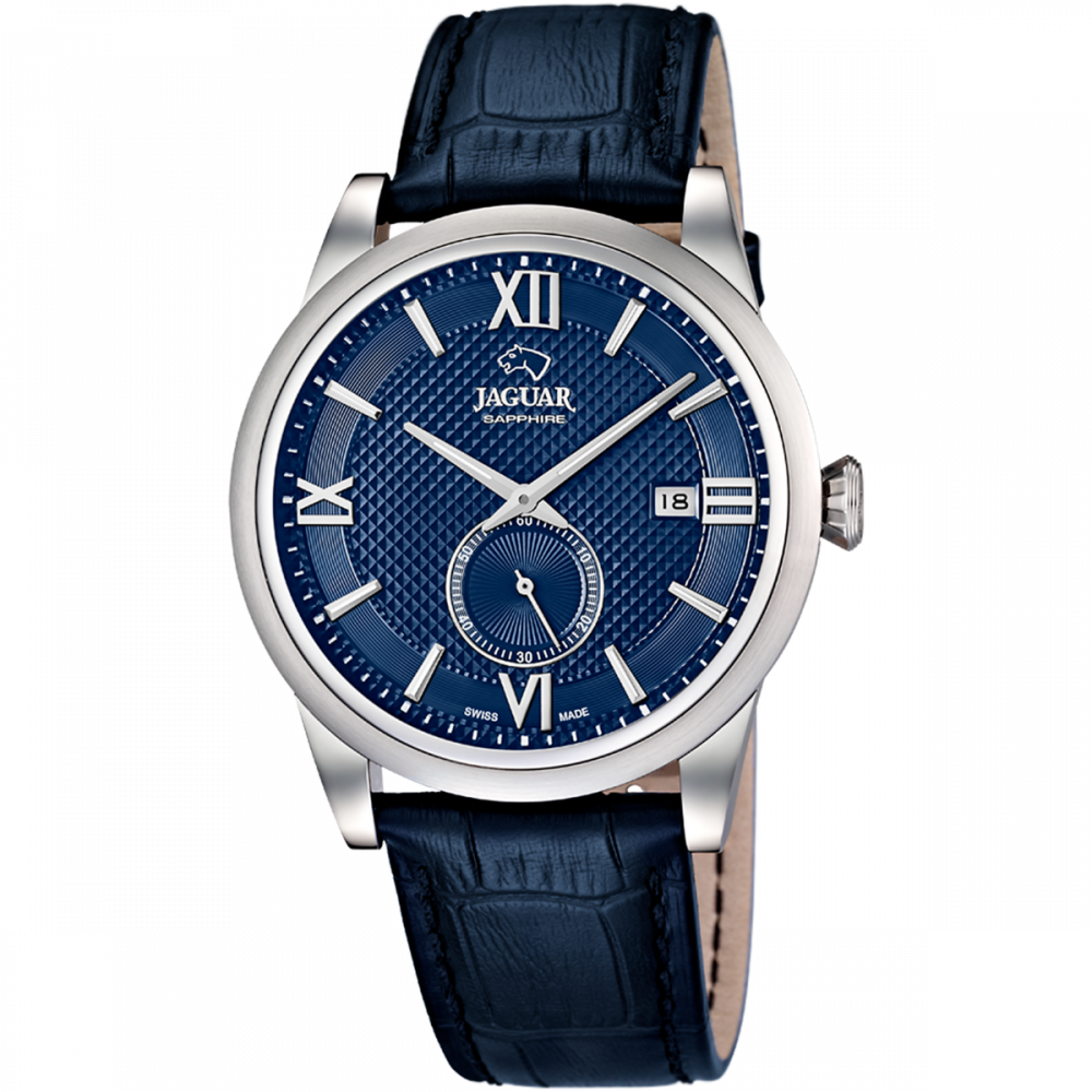 Jaguar Orologio Swiss Made Solo Tempo Quadrante Blu Acamar