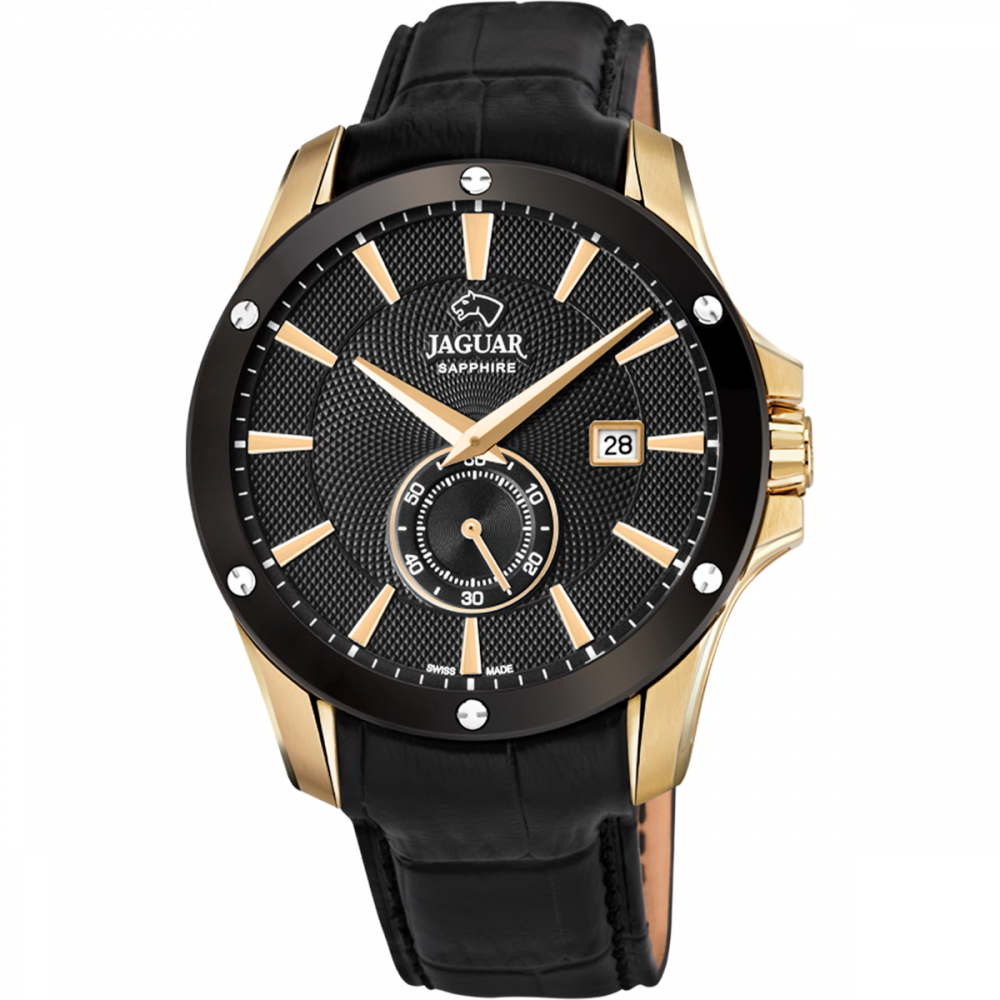 Jaguar Orologio Swiss Made Solo Tempo Quadrante Nero Acamar