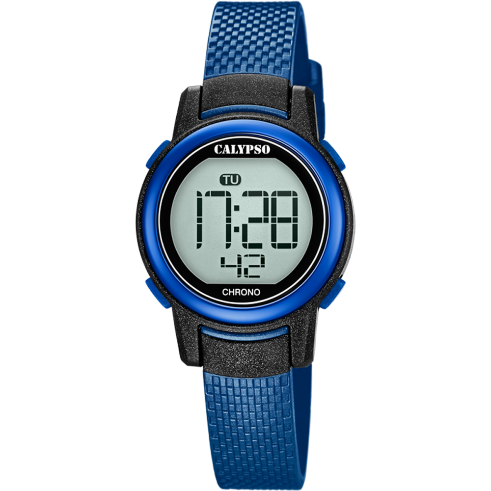 Calypso Orologio Digitale Multifunzione Gomma Azzurro