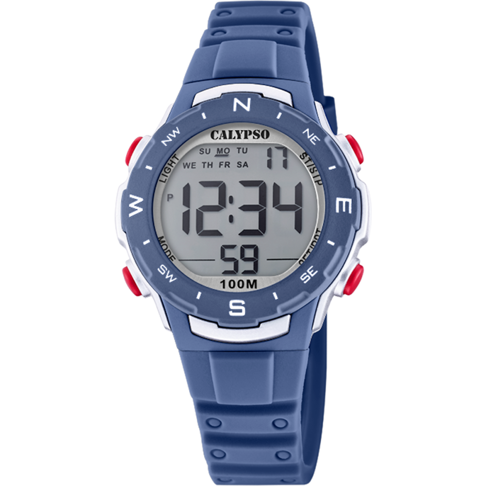 Calypso Orologio Digitale Multifunzione Gomma Blu