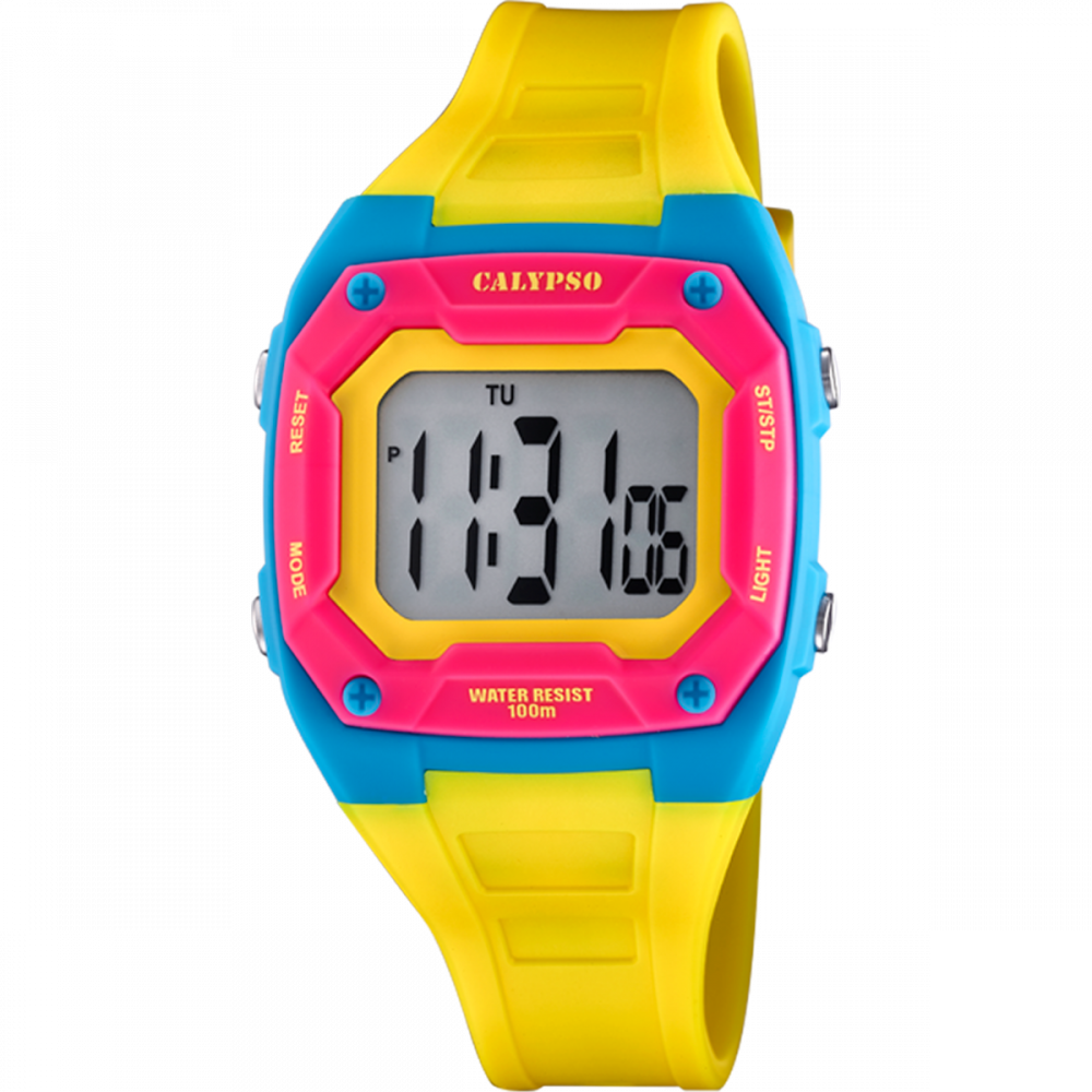 Calypso Orologio Gomma kids Digitale Multifunzione