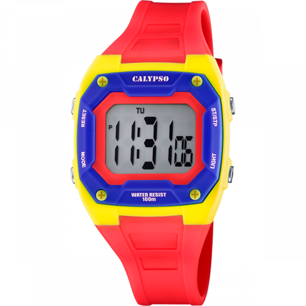 Calypso Orologio Gomma kids Digitale Multifunzione