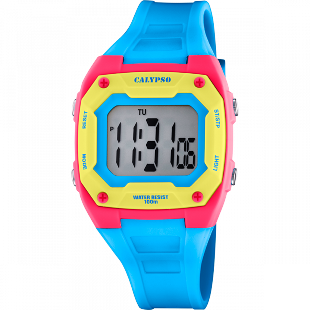 Calypso Orologio Gomma kids Digitale Multifunzione