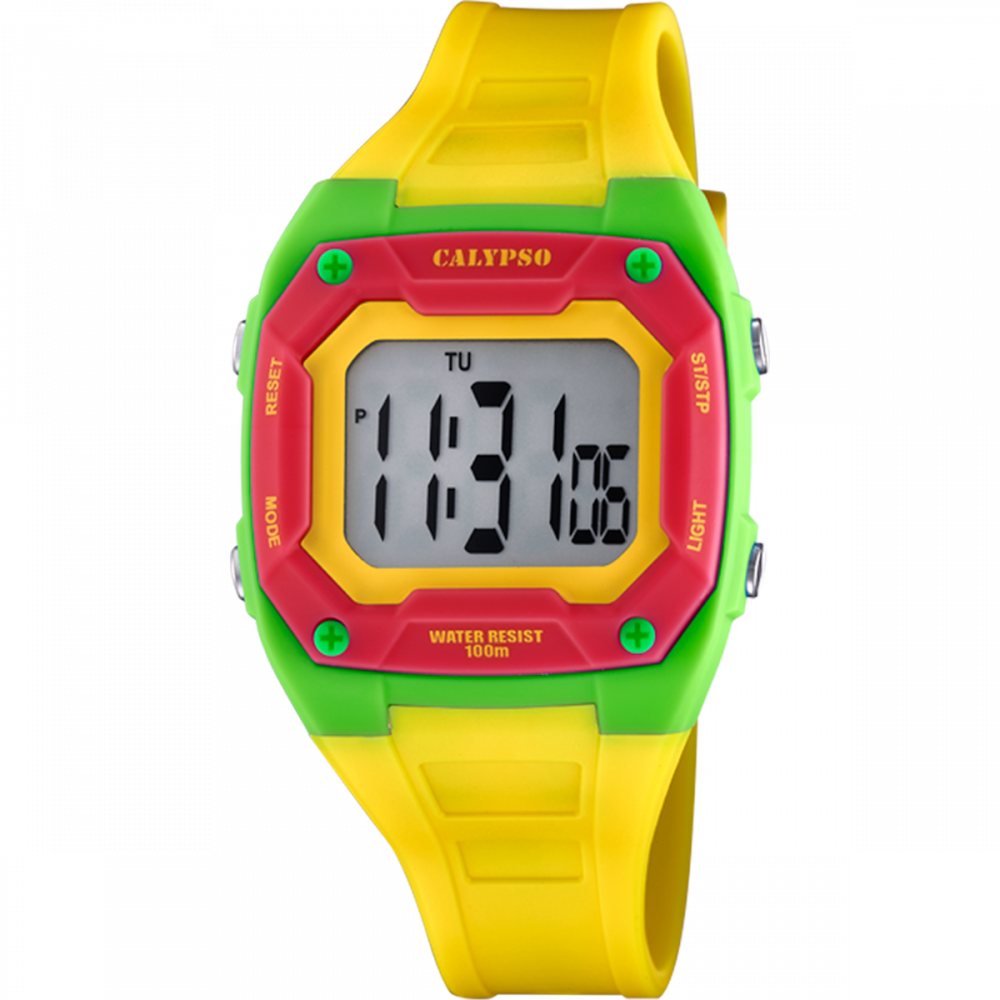 Calypso Orologio Gomma kids Digitale Multifunzione