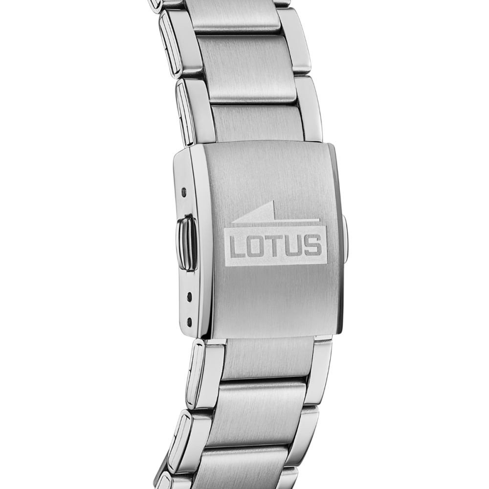 Lotus Orologio Acciaio Multifunzione Quadrante Nero