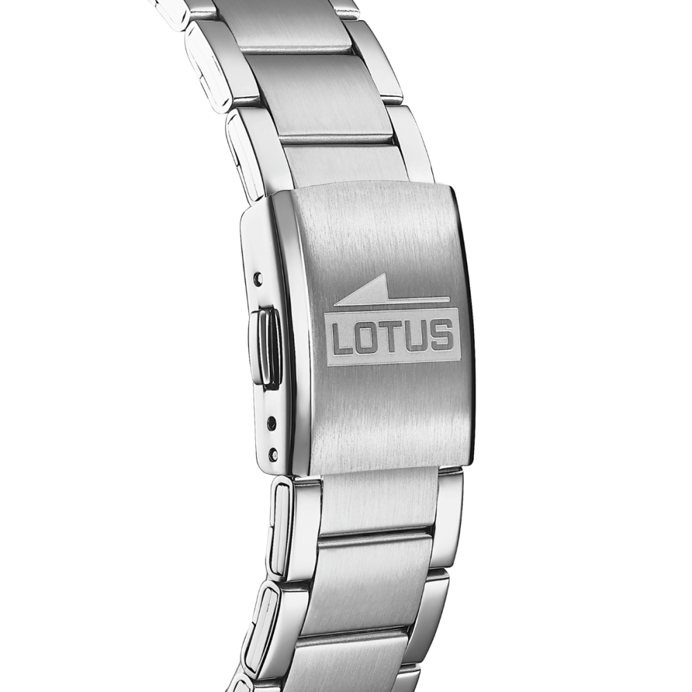 Lotus Orologio Acciaio Solo Tempo Quadrante Silver