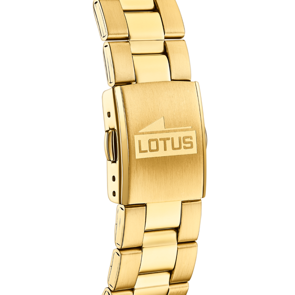 Lotus Orologio Acciaio Gold Cronografo Quadrante Silver
