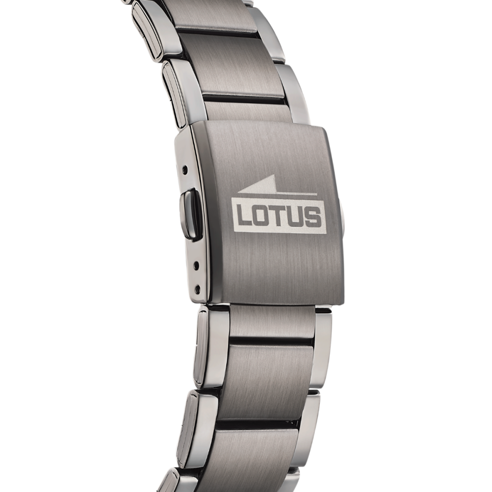 Lotus Orologio Acciaio Cronografo Quadrante Nero