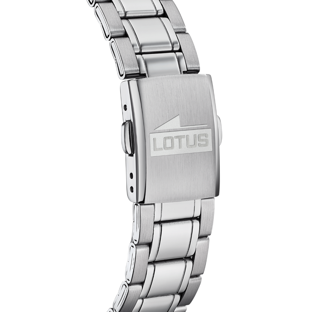Lotus Orologio Acciaio Solo Tempo Quadrante Blu