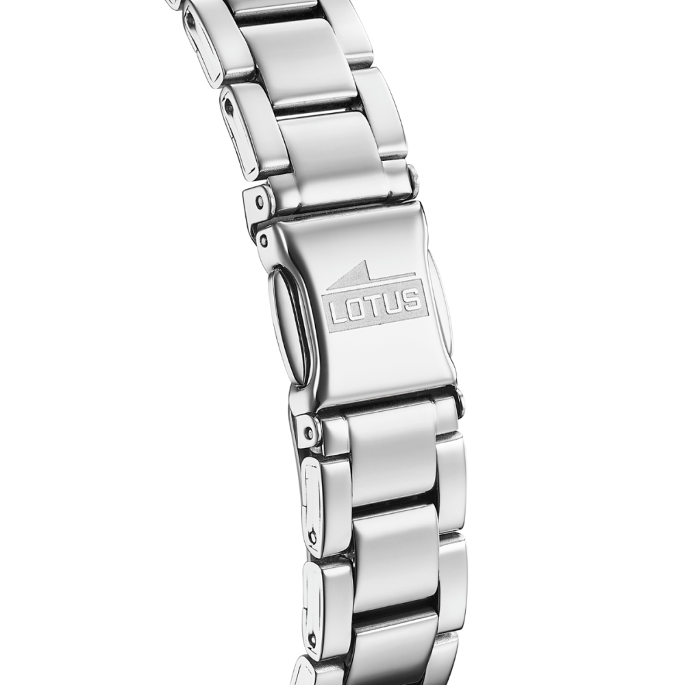 Lotus Orologio Acciaio Solo Tempo Quadrante Silver