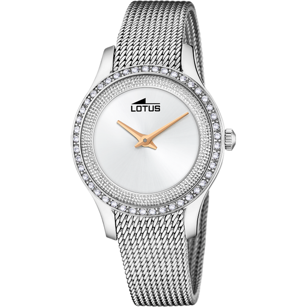 Lotus Orologio Acciaio Solo Tempo Quadrante Silver