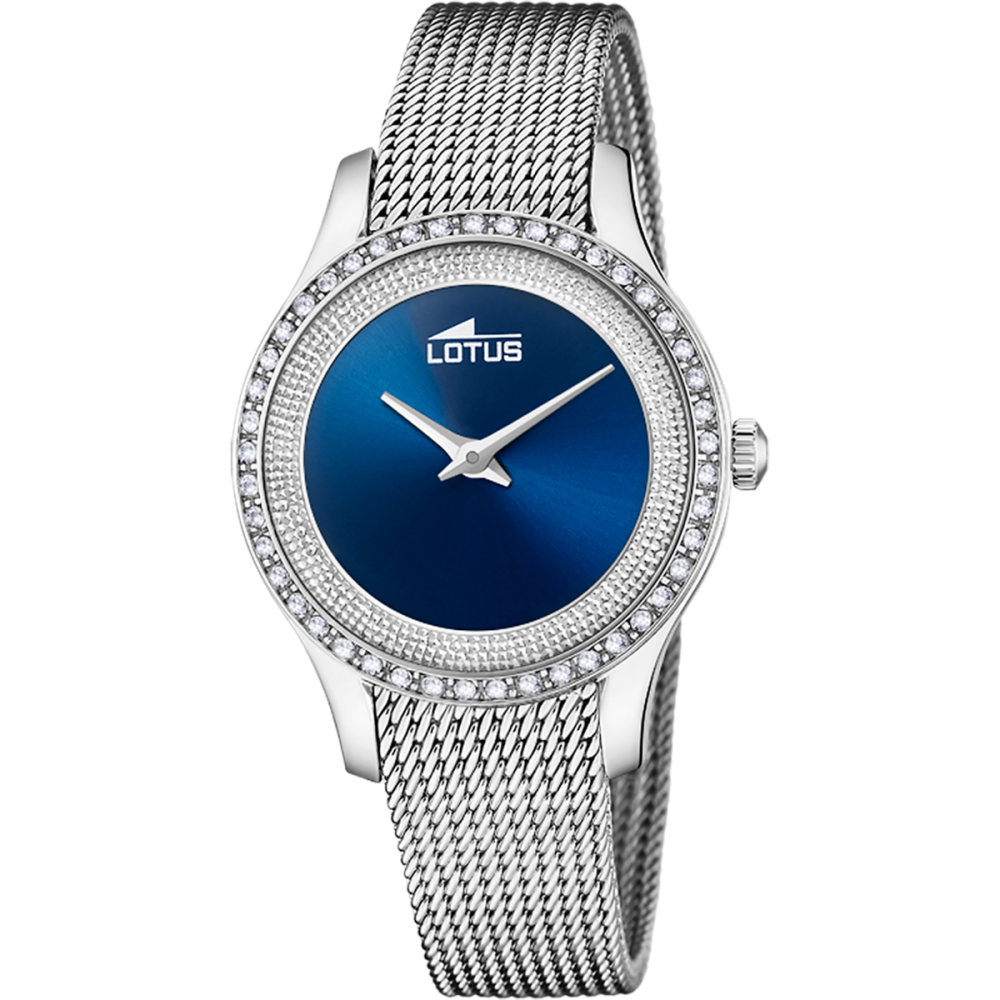 Lotus Orologio Acciaio Solo Tempo Quadrante Blu