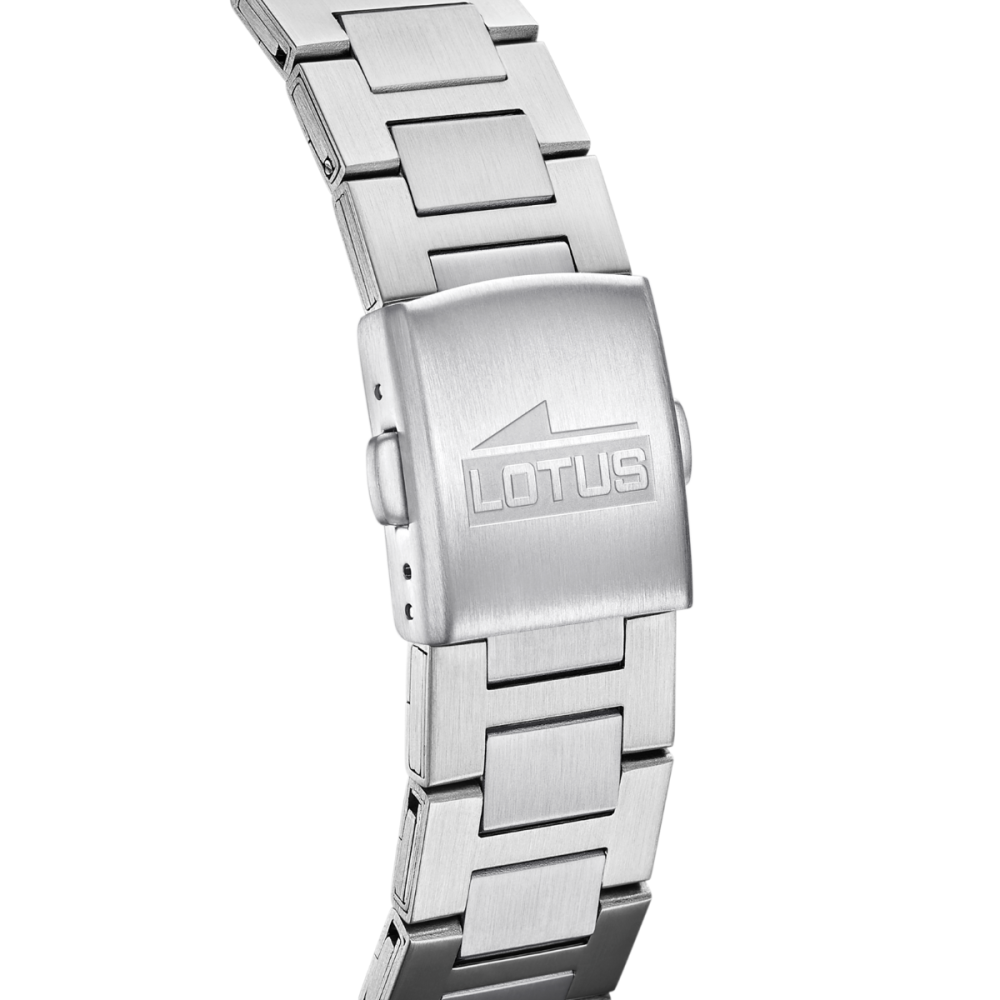 Lotus Orologio Acciaio Solo Tempo Quadrante Nero