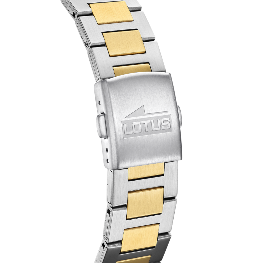 Lotus Orologio Acciaio Bicolore Solo Tempo Quadrante Gold