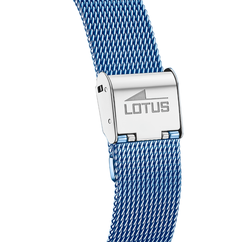 Lotus Orologio Acciaio Solo Tempo Quadrante Celeste