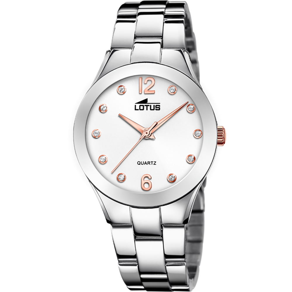 Lotus Orologio Acciaio Solo Tempo Quadrante Silver
