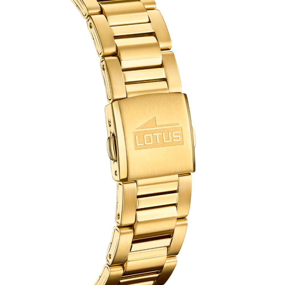 Lotus Orologio Uomo Cronografo Acciaio Gold