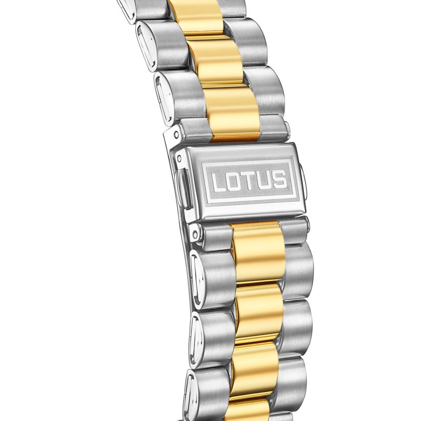 Lotus Orologio Solo Tempo Acciaio Bicolore e Madreperla