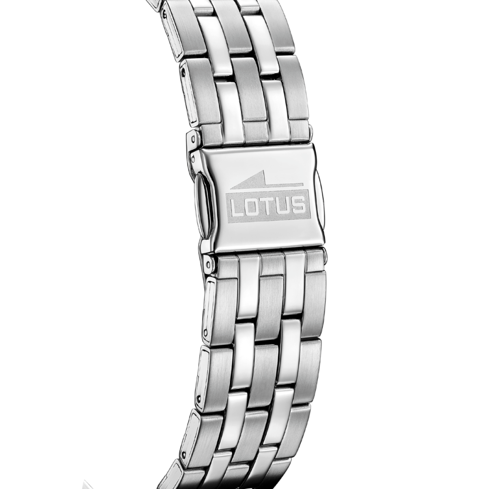 Lotus Orologio Solo Tempo Acciaio Quadrante Blu