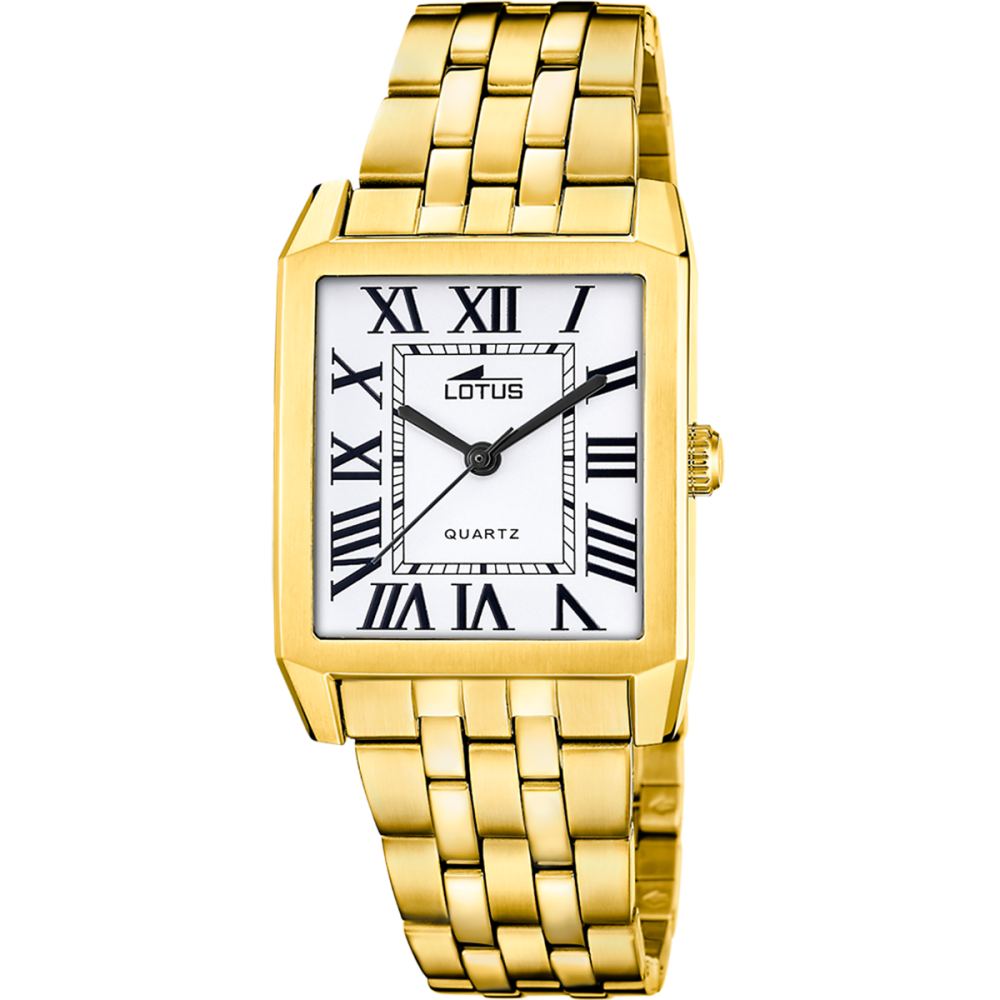 Lotus Orologio Solo Tempo Acciaio Gold Quadrante Silver