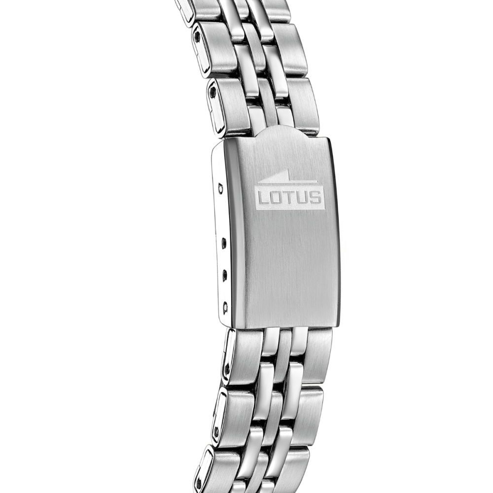 Lotus Orologio Solo Tempo Acciaio Quadrante Bianco