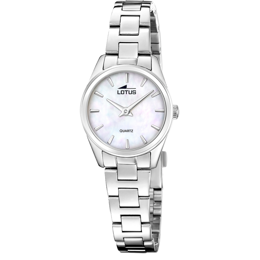 Lotus Box Orologio+Bracciale Acciaio Quadrante Madreperla
