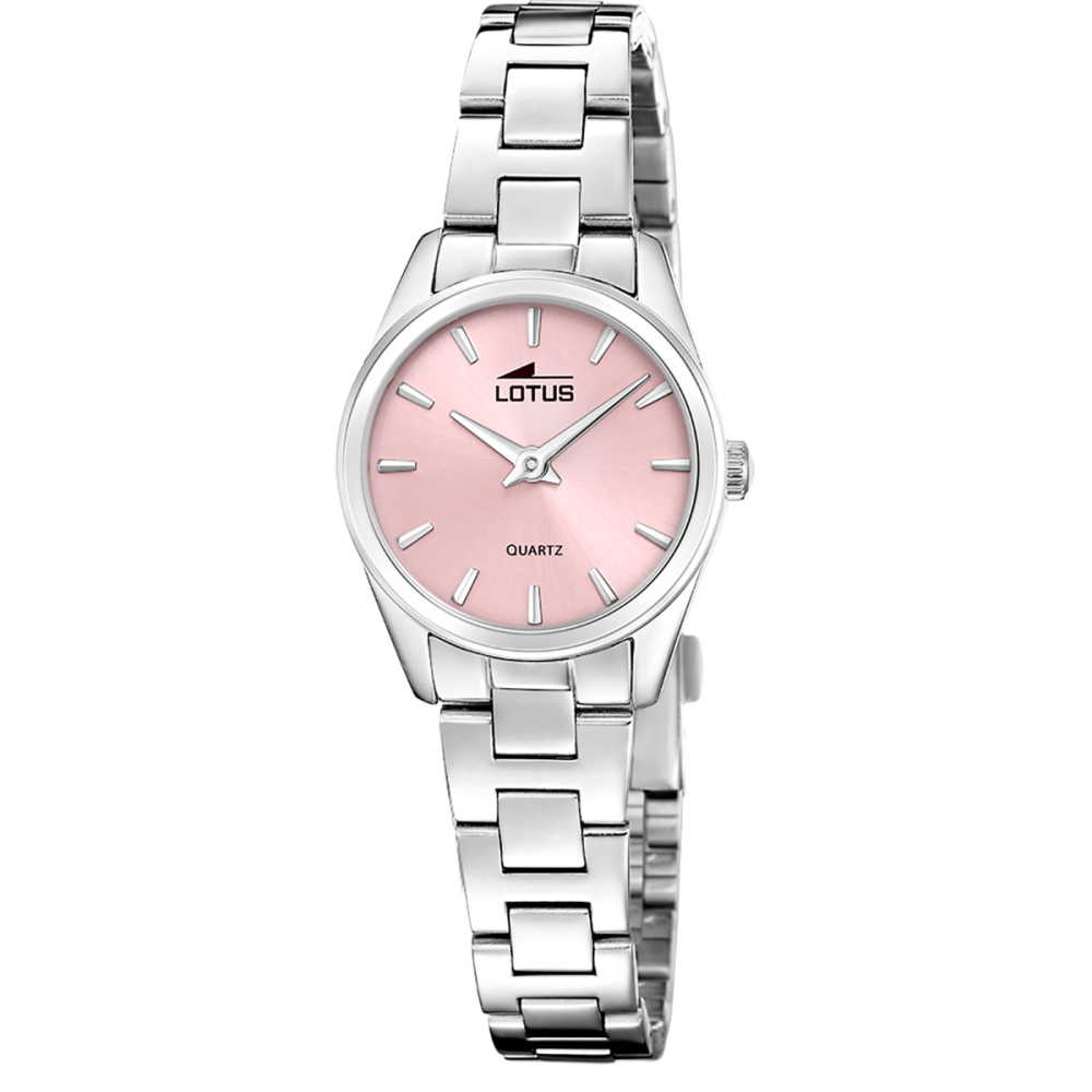 Lotus Box Orologio+Bracciale Acciaio Quadrante Rosa
